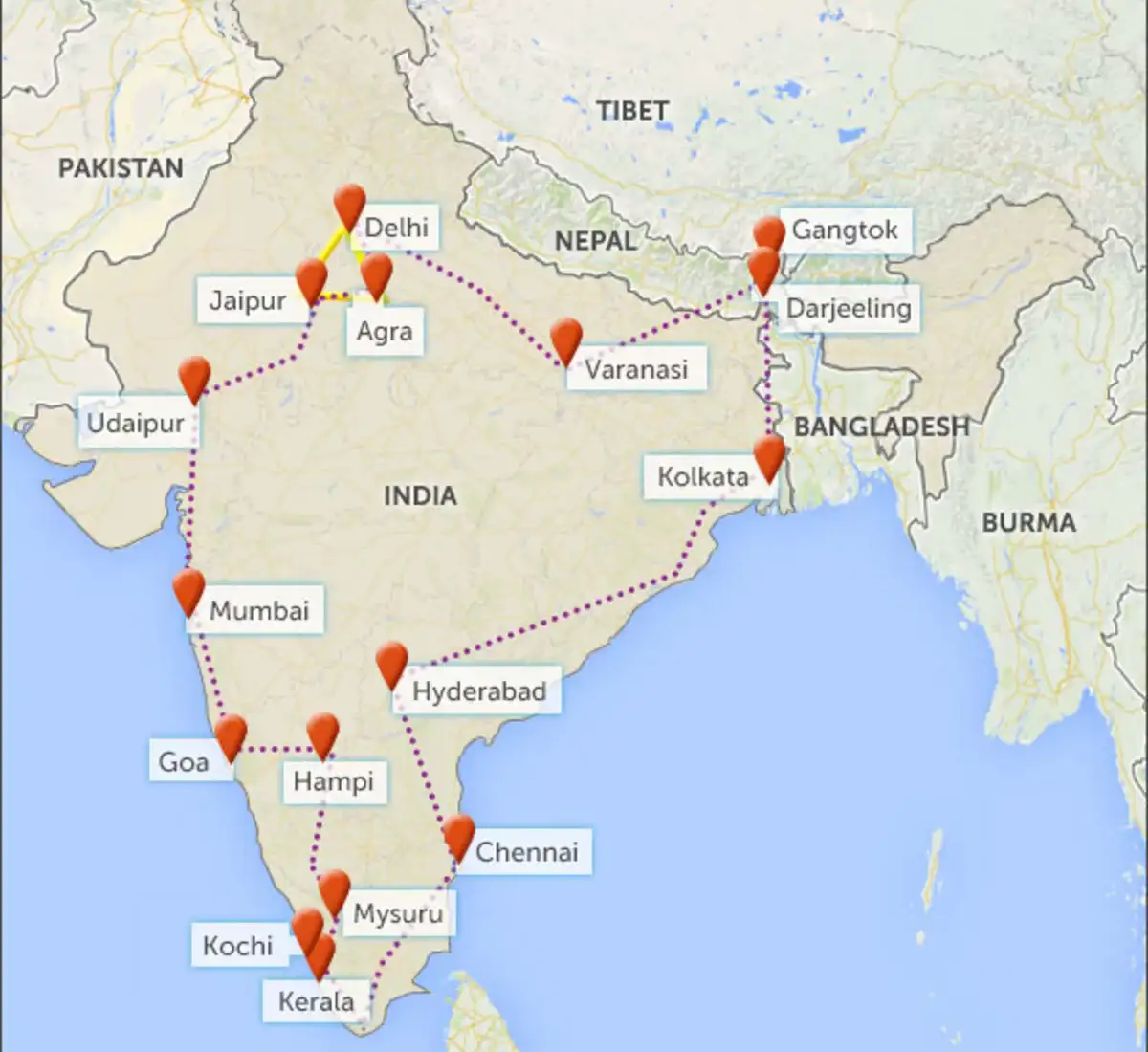 tourism circuits in india pdf