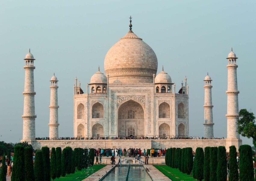 Taj Mahal at sunrise